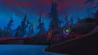 Sanguine Haunted Forest Foggy Night Pond  Ambient Sound amp Music Cricket  World of Warcraft Fishing [upl. by Nida69]