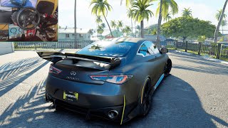 Infiniti Q60 Project Black S Concept  The Crew Motorfest  Thrustmaster T300RS Steering Wheel [upl. by Elimay914]