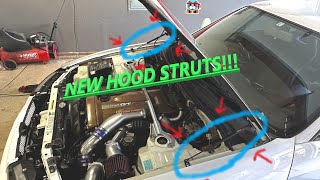 Hood Strut Review And Install For A GTR 33  From Amazon [upl. by Sibel]