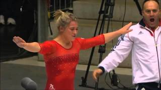 Lucie Colebeck GBR run 2 2015 Tumbling World Final [upl. by Annaeel]