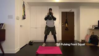 Pulsing Front Squat with DB [upl. by Beera388]