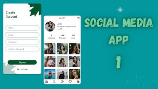 How to create Social Media App in Android Studio  Part 1 [upl. by Caye]