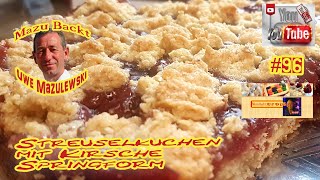 Streuselkuchen  Obst  Kirschen  Springform  Mazu Backt  96  Uwe Mazulewski  Tutorial [upl. by Funk]