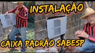 Como instalar caixa padrão UMA Sabesp com detalhesroça sítio agro arvoresnativas sabesp [upl. by Suivatram]