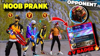 No Internet Prank 😊 लेकिन Satvik ने Hakson Bhai को Gone Wrong 😭 V Badge Player 😱 Garena free fire [upl. by Wendye]