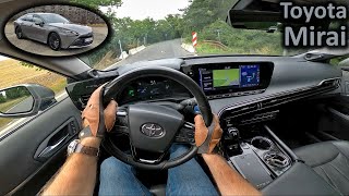 2022 Toyota Mirai fuel cell  hydrogen  POV test drive [upl. by Vinay658]