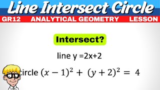 Does Line Intersect Circle Grade 12 [upl. by Imarej521]