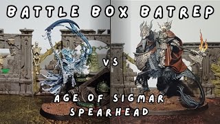 Age of Sigmar Spearhead  Ossiarch Bonereapers vs Stormcast Eternals [upl. by Trevar]