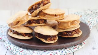 ALFAJORES RELLENOS CON MANJAR O CREMA DE CHANCACA Y NUECES [upl. by Yahsan165]