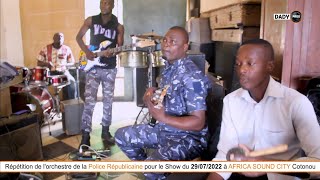 L Orchestre de la POLICE RÉPUBLICAINE se prépare pour le concert de lIndépendance [upl. by Neztnaj]