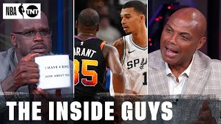 The Inside Guys React to Spurs THRILLING 20PT Comeback Win vs Suns  NBA on TNT [upl. by Nyltiac]