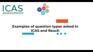 ICAS Assessments Examples of question types asked in ICAS and Reach [upl. by Annovad]