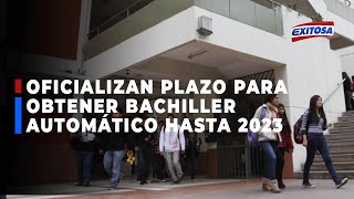 🔴🔵Oficializan ley que extiende plazo para obtener bachillerato automático hasta el 2023 [upl. by Franzoni36]