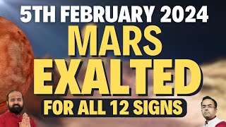 5th February 2024 Mars Exalted in Capricorn for all 12 signs  mars capricorn february horoscope [upl. by Leahcam]