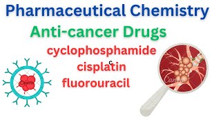 anticancer drugs😊 cyclophosphamide cisplatin fluorouracil pharmaceutical chemistry unit 13 👑 [upl. by Akenn]