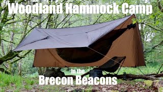 Woodland Hammock Camp Hiking in the Brecon Beacons World War Two Bomber Wreck [upl. by Mansfield]