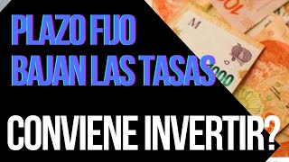 Plazo fijo reducción de tasas de interés ¿Cuánto rinde ahora [upl. by Hum584]