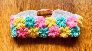 🌈DIADEMA CON FLORES TEJIDA A CROCHET❤ [upl. by Ieso]