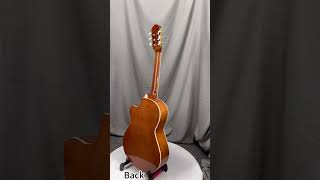 Gloss Finish Aiersi Basswood Nylon String Cutaway Classical Guitar SC040C aiersi guitar review [upl. by Knight]