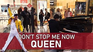 Queen Dont Stop Me Now Piano Cover Stops Shopping Mall Crowd Cole Lam 12 Years Old [upl. by Frissell945]