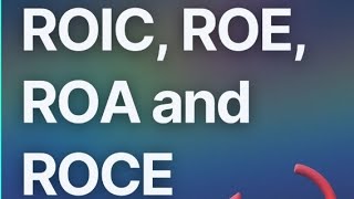 what is ROE ROCE ROA AND ROIC financialknowledge facts balancesheets viral [upl. by Caassi]