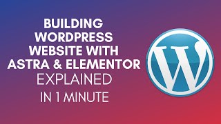 How To Build WordPress Website With Astra And Elementor 2025 [upl. by Ahcsap]