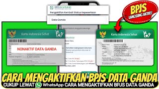 Cara mengaktifkan Bpjs Kesehatan Non aktif karena data ganda ● Data ganda Bpjs Kesehatan [upl. by Ydrah660]