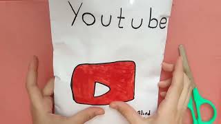 youtube blind bagasmrYouTube papers makeيوتيوب بلايند باك [upl. by Llednohs]