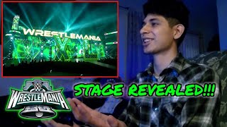 WRESTLEMANIA EPIC STAGE REVEAL REACTION WRESTLING IS GREAT [upl. by Docilla]