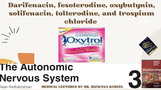 Darifenacin Fesoterodine Oxybutynin Oxytrol Solifenacin Tolterodine and Trospium Chloride [upl. by Lleynod]