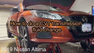 2019 Nissan Altima CVT fluid change [upl. by Ewart]