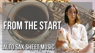 Alto Sax Sheet Music How to play From the Start by Laufey [upl. by Kemme]