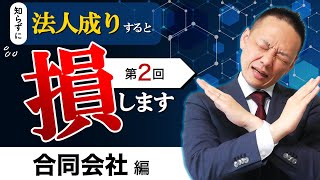 【会社設立のメリット・デメリット】個人事業主が「合同会社で」法人成りする場合の注意点とは？【税理士が丁寧に解説】 [upl. by Einahpts]