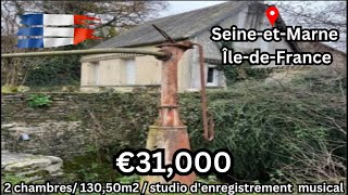 France Calvados Normandie  €31000  Maison 4 pieces 1 Chambre 4721 m2 terrain 224 m2 [upl. by Joey]