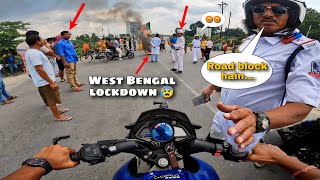 West Bengal lockdown for RG kar  Pura road block ho gaya 😰 [upl. by Ihel]