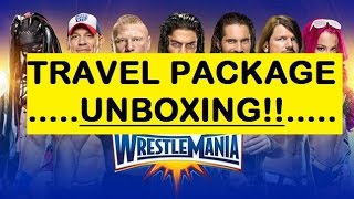 The Wrestlemania VLOG  Part 12  TRAVEL PACKAGE UNBOXING [upl. by Hackathorn]