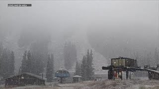 Colorado ski resorts prepare for season as snow falls in the high country [upl. by Kcirdot980]