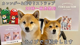 生配信🐶🐶ふくとむカレンダー販売開始します🎊✨ [upl. by Neerahs]