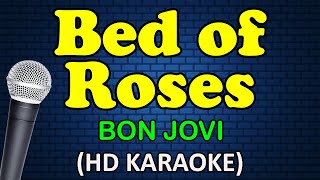 BED OF ROSES  Bon Jovi HD Karaoke [upl. by Denie]