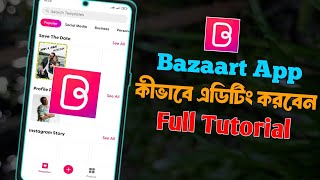 How To Use Bazaart App Full Tutorial  Bazaart Photo Edit Kaise Kore Bazaart Photo Editing Tutorial [upl. by Mulcahy859]