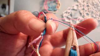 tatting cluny lace [upl. by Ahmar]