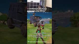 How to Pickaxe in any Vehicle in Fortnite EVER fortnitebr fortnitebattleroyale fortniteclips [upl. by Sellihca]