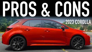 Pros amp Cons of the 2023 Toyota Corolla XSE Hatchback [upl. by Zavala]