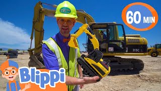 Blippi Explores an Excavator and Construction Vehicles  Educational Videos for Kids [upl. by Nador]