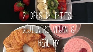 2 IDÉES DE PETITSDÉJEUNERS VEGANHEALTHY [upl. by Beniamino377]