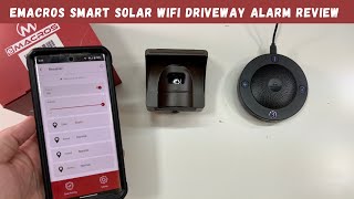 eMACROS Smart WiFi Driveway Alarm Review [upl. by Lavern]