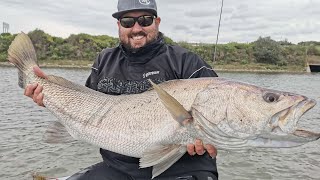 Epic Day Fishing for RIVER MONSTERS  Fishing Eastern Cape South Africa bigfish kob garrick [upl. by Kathye]