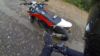 Husqvarna Nuda 900R Akrapovic Titanium exhaust db sound test [upl. by Annahsit]