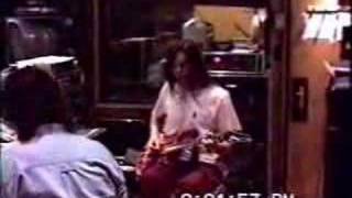 Paul gilbert in studio sings into pickups and then laughts [upl. by Hanshaw267]