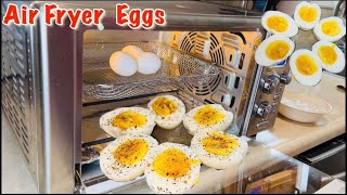 AIR FRYER HARD BOILED EGGS USING EMERIL LAGASSE AIR FRYER [upl. by Cicely]